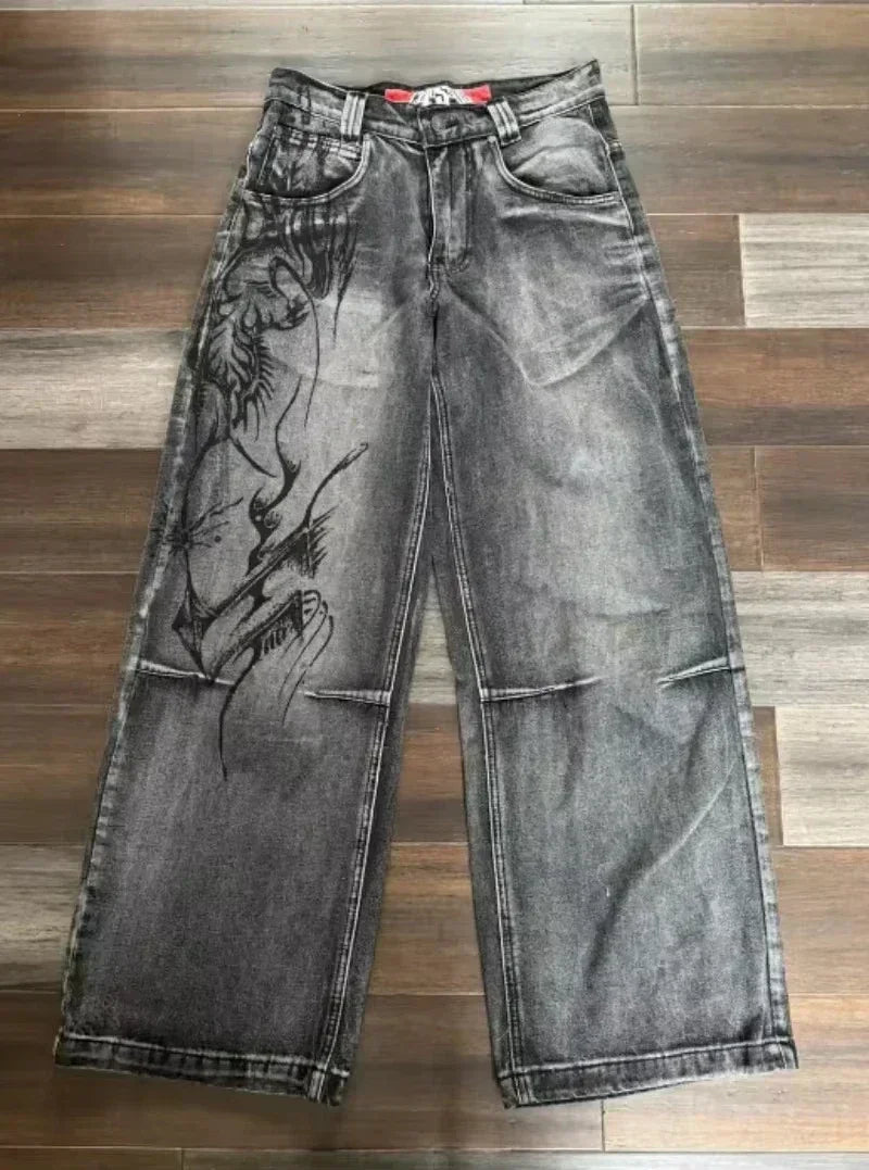 Joker Embroidered Oversized Jeans