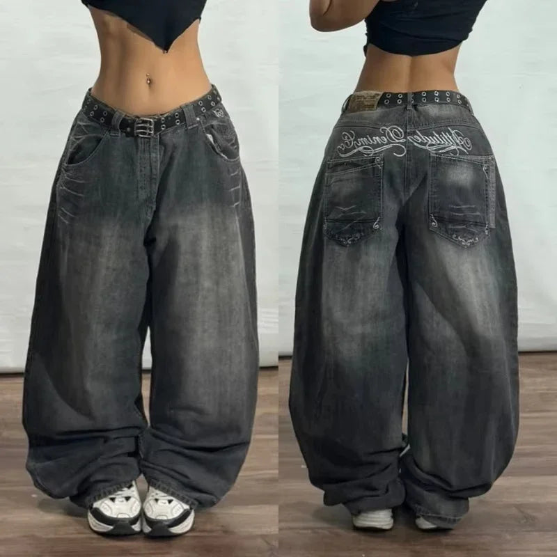 Joker Embroidered Oversized Jeans