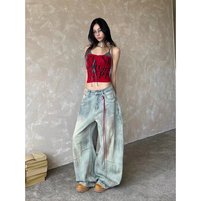 Harajuku Light Wash Baggy Jeans