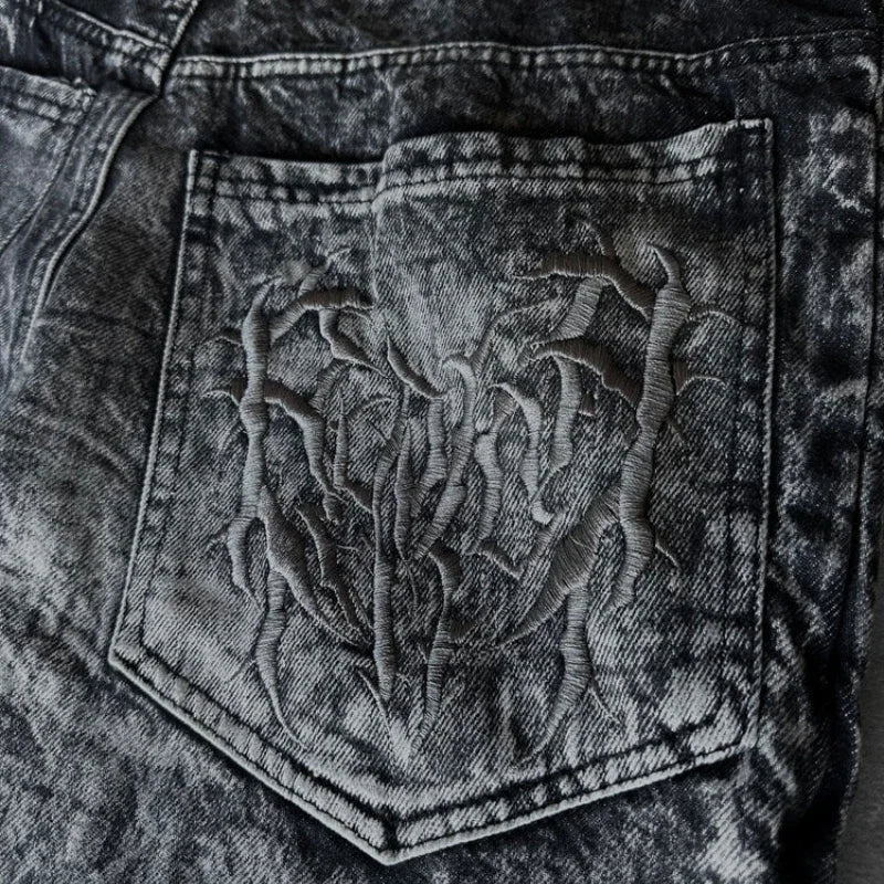Spider Patch Mopping Jeans