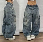 Joker Embroidered Oversized Jeans