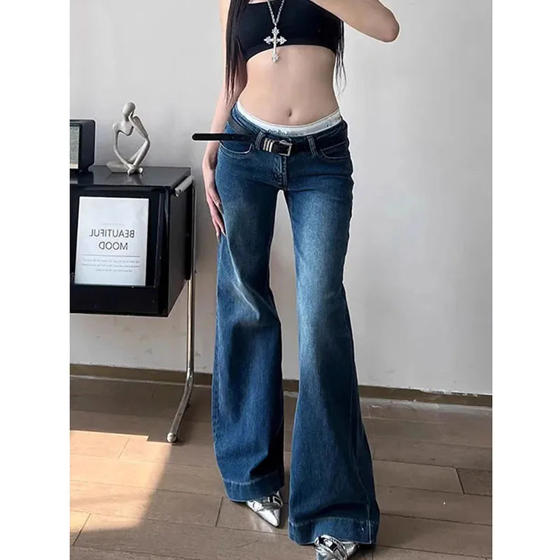 Dark Academia Goth Flare Leggings