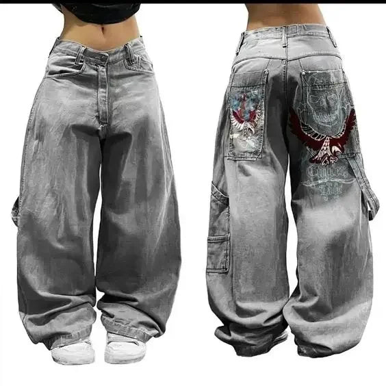 Joker Embroidered Oversized Jeans