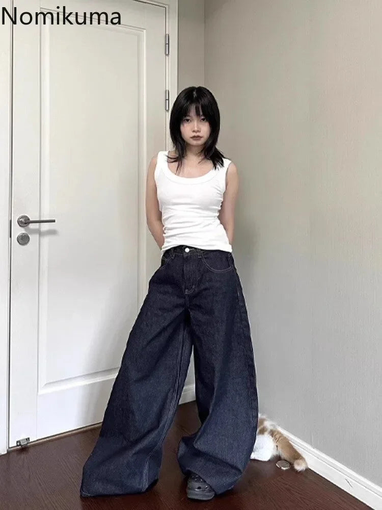 Chic Y2K Wide-Leg Jeans