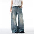 IEFB Distressed Curved Knife Jeans