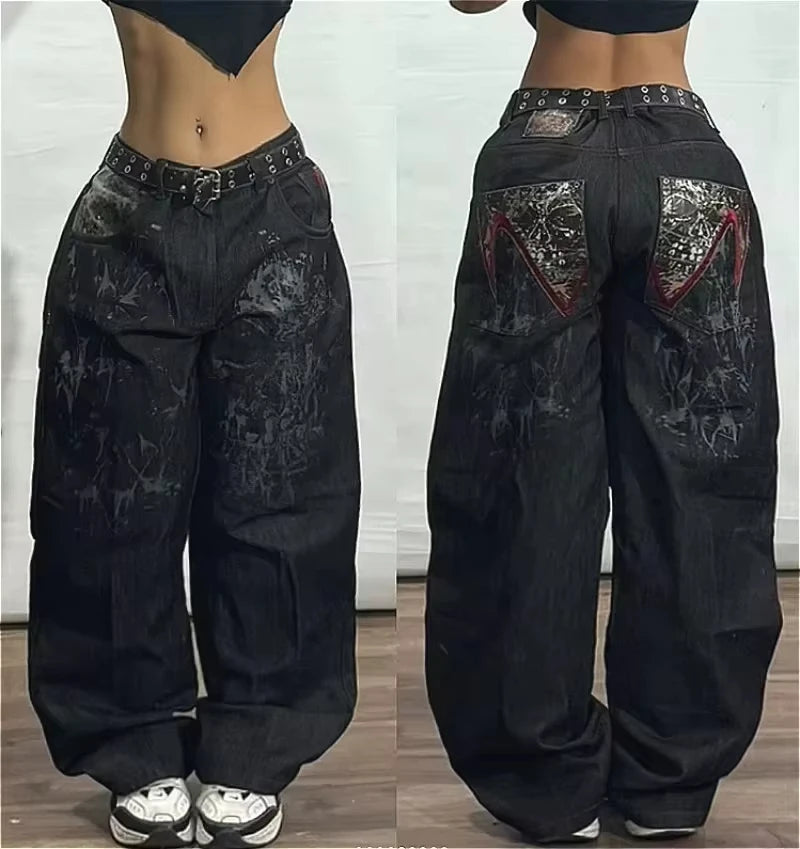 Joker Embroidered Oversized Jeans