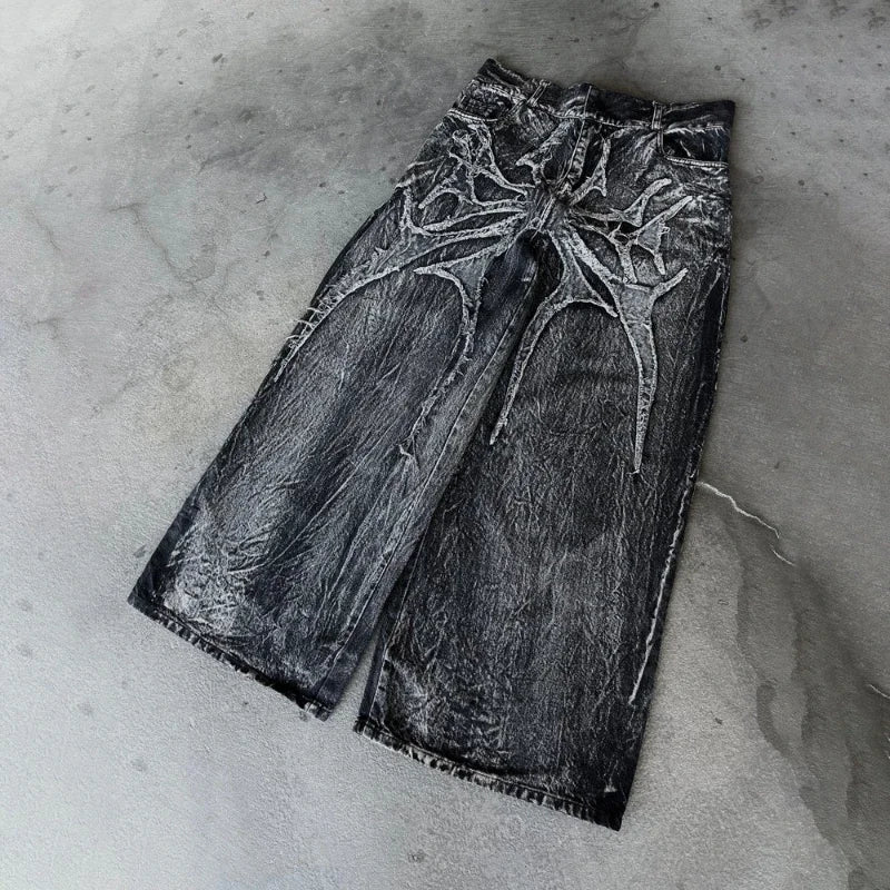 Spider Patch Mopping Jeans