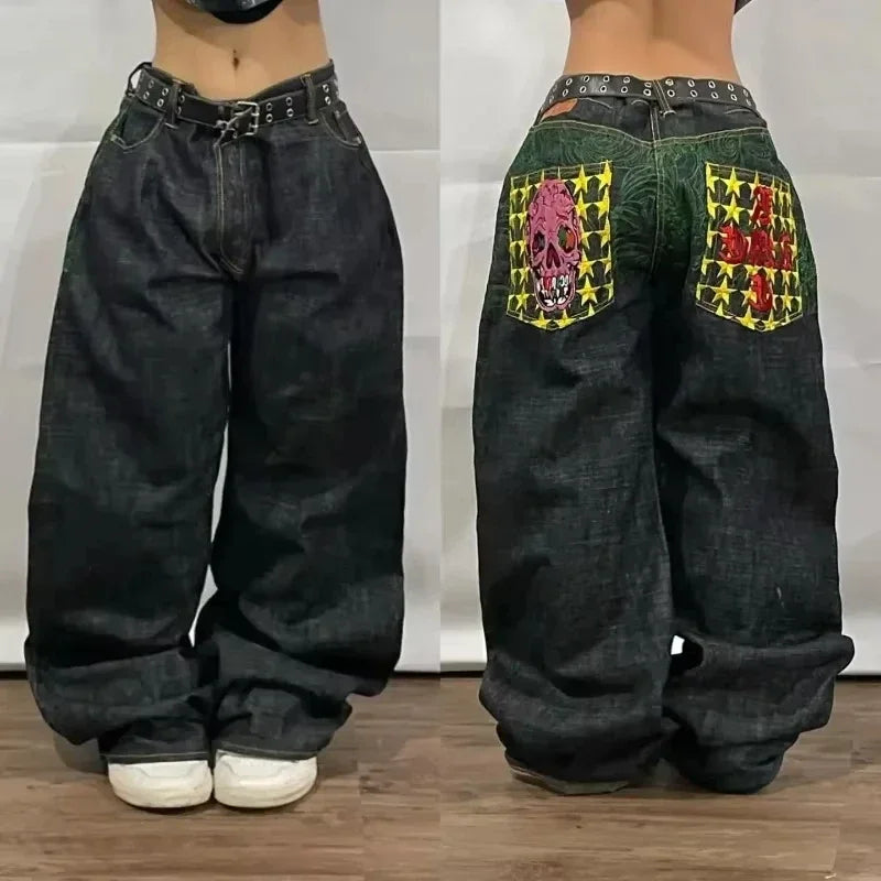 Joker Embroidered Oversized Jeans