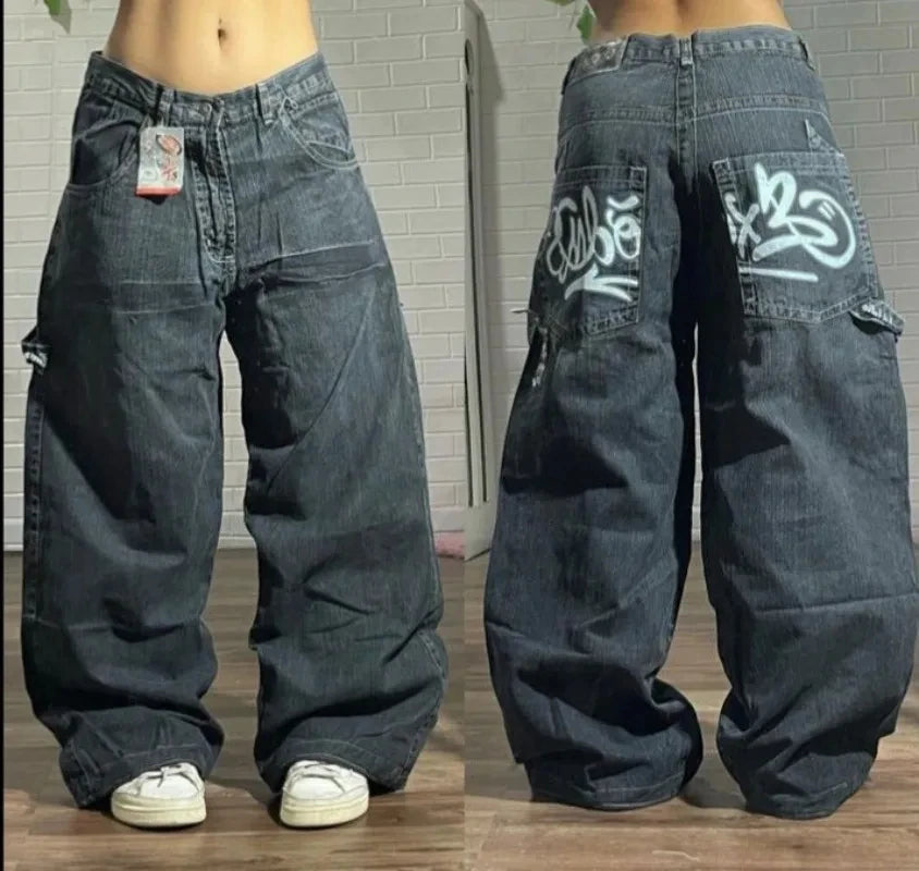 Joker Embroidered Oversized Jeans
