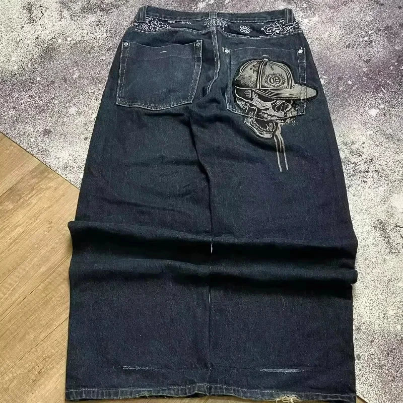 Joker Embroidered Oversized Jeans