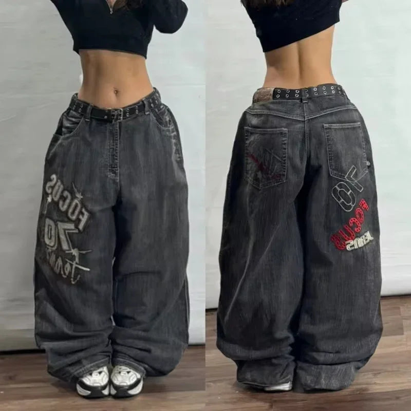Joker Embroidered Oversized Jeans