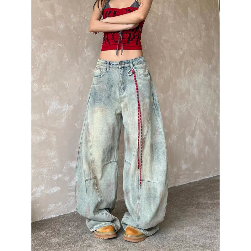 Harajuku Light Wash Baggy Jeans