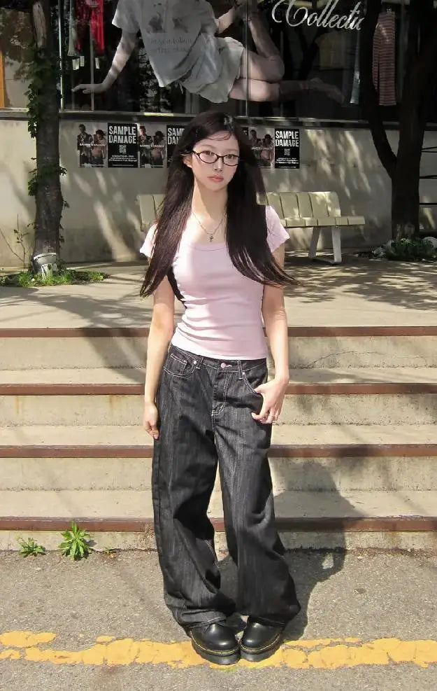 2026 Women's Denim Jeans Y2K Wide Fit product detail