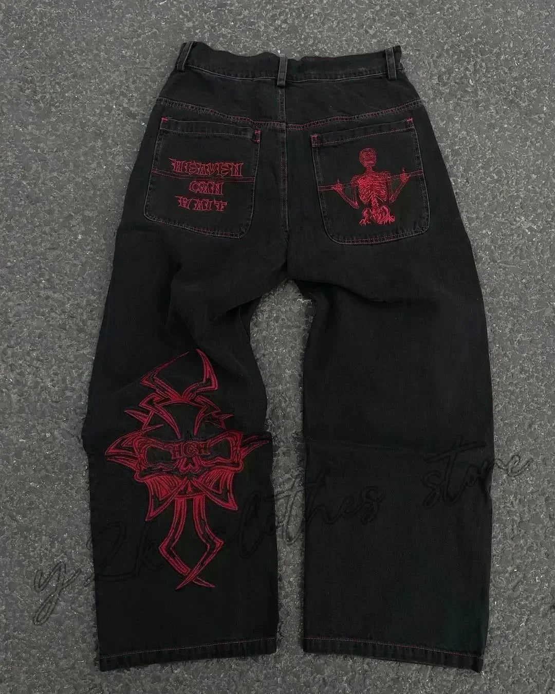 Joker Embroidered Oversized Jeans