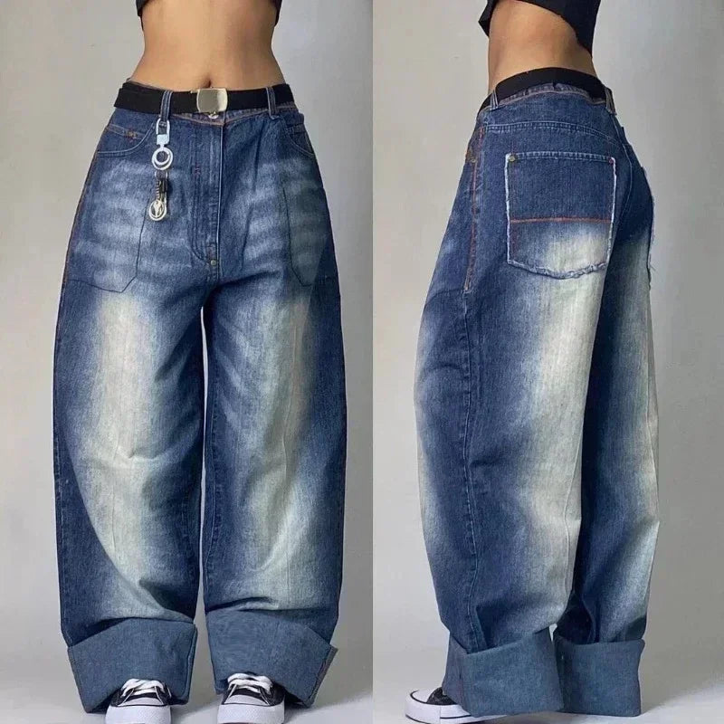 Joker Embroidered Oversized Jeans