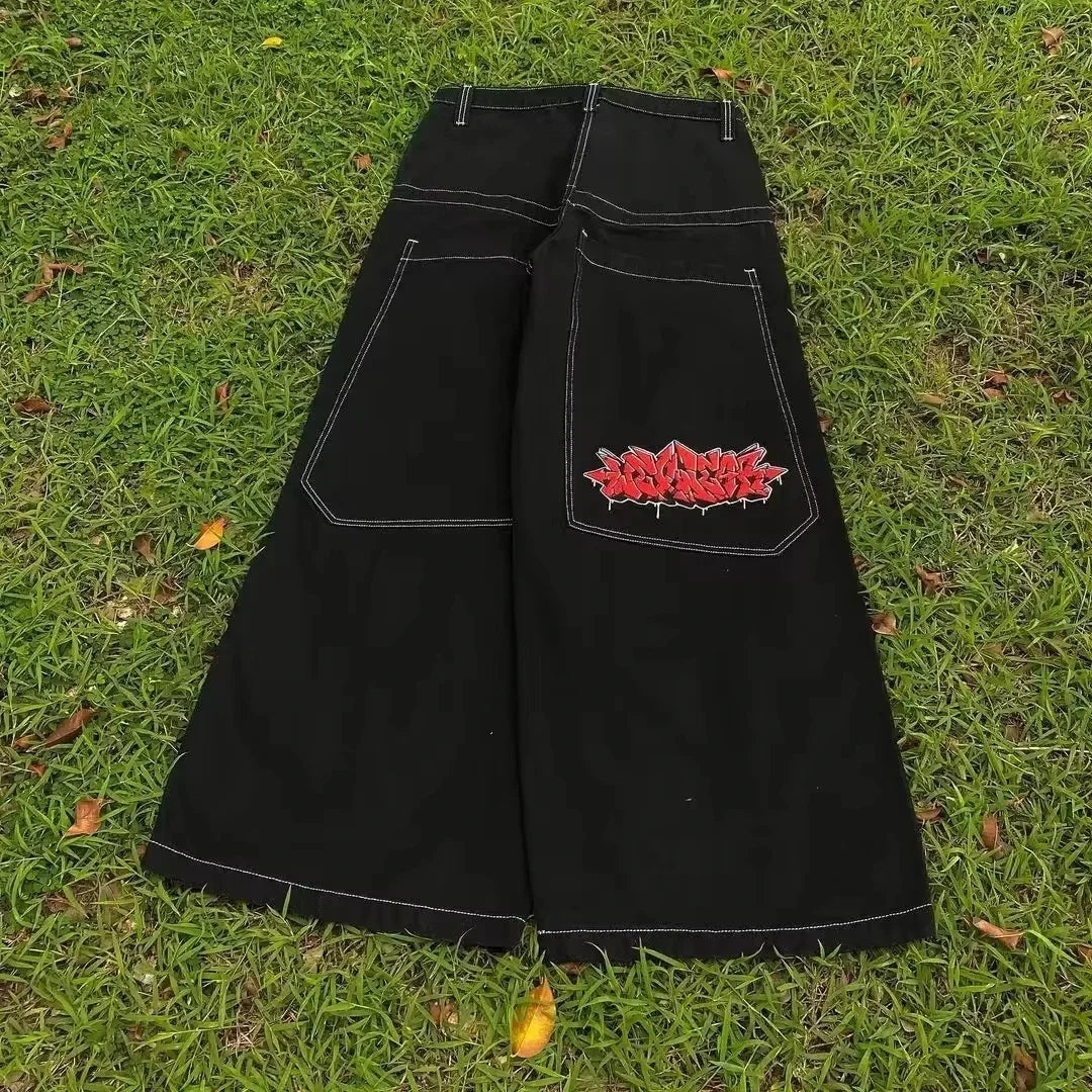 Joker Embroidered Oversized Jeans