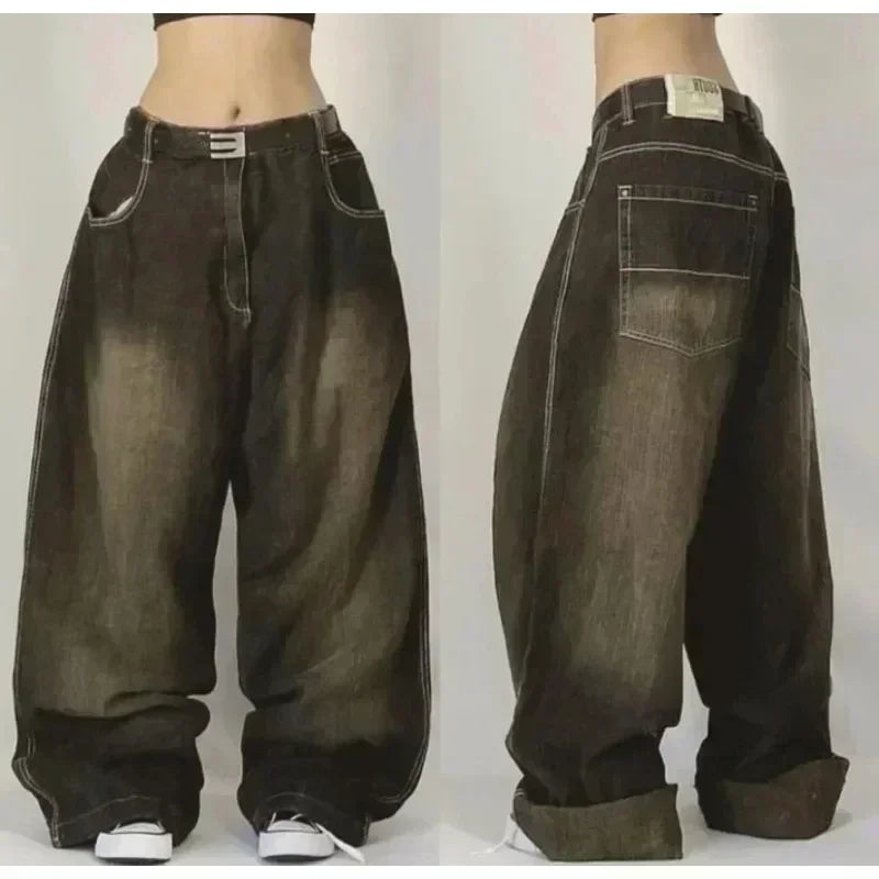 Joker Embroidered Oversized Jeans