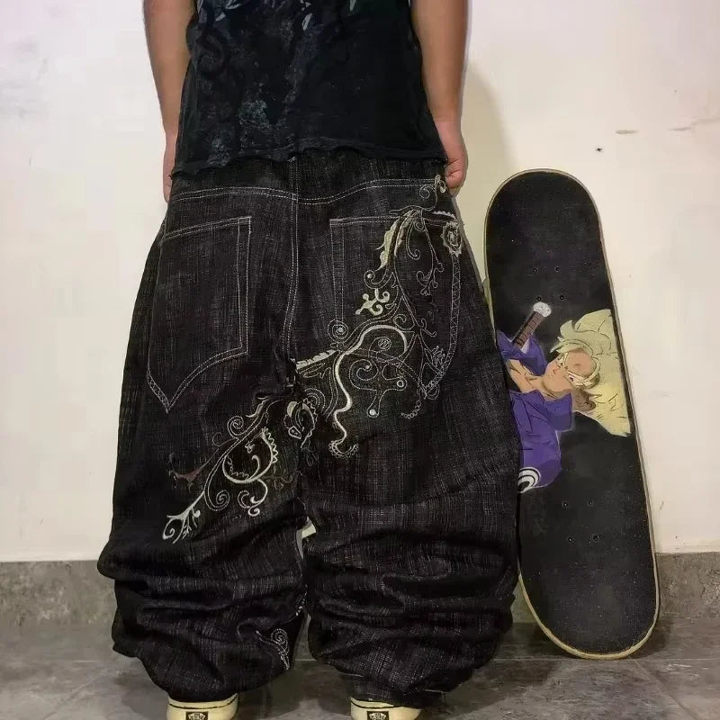 Joker Embroidered Oversized Jeans