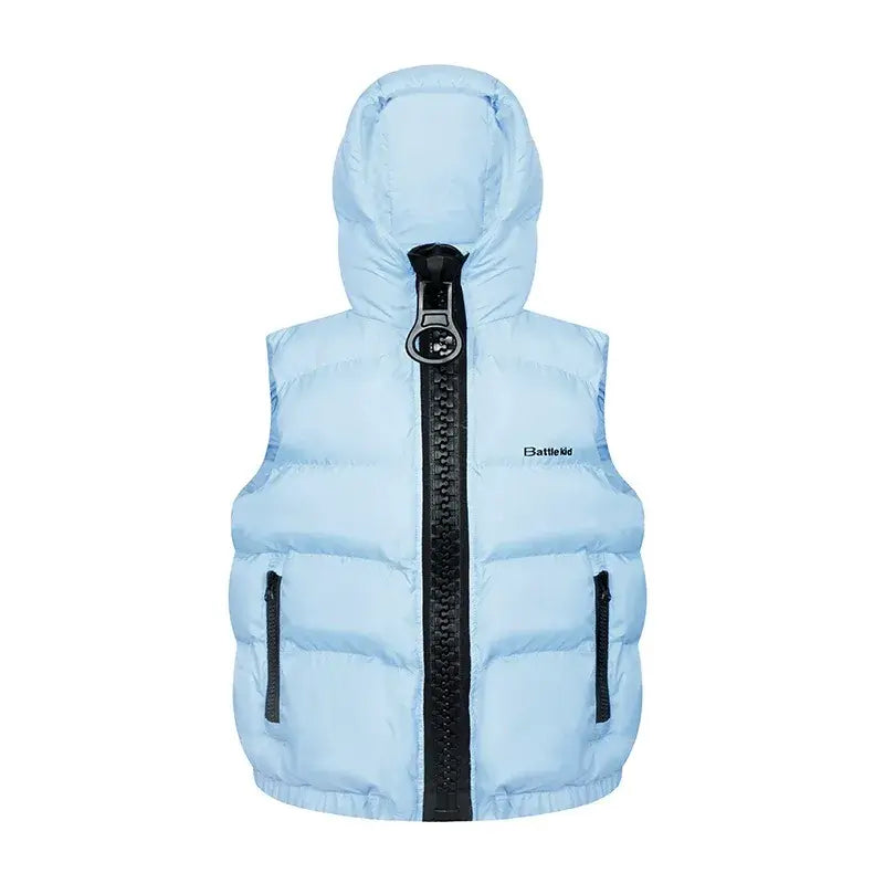 Oversized Zip-Up Puffer Vest — image 3