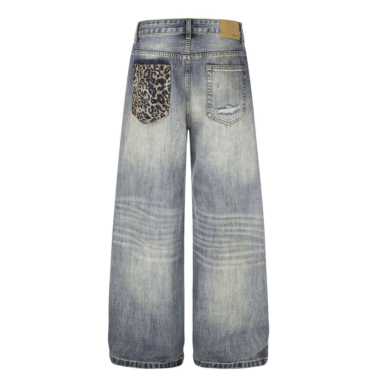 VINTAGE LEOPARD PATCHWORK JEANS — image 2