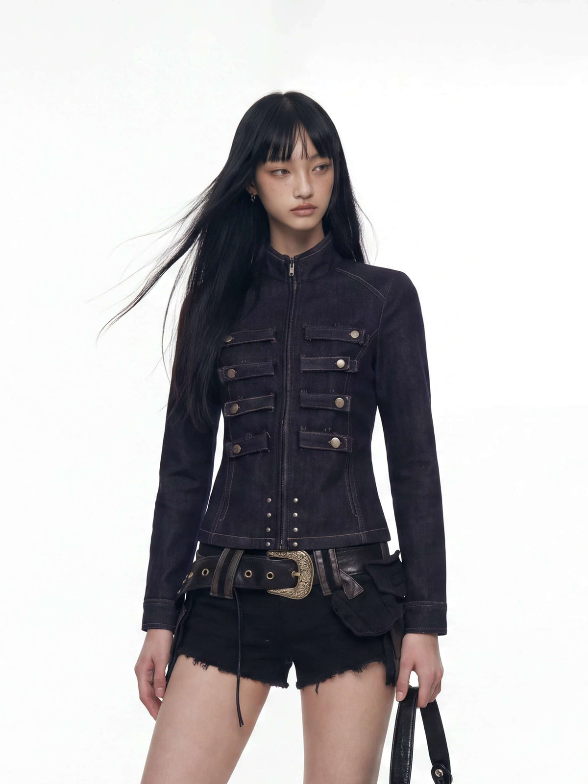 Napoleon Cropped Denim Jacket — image 5