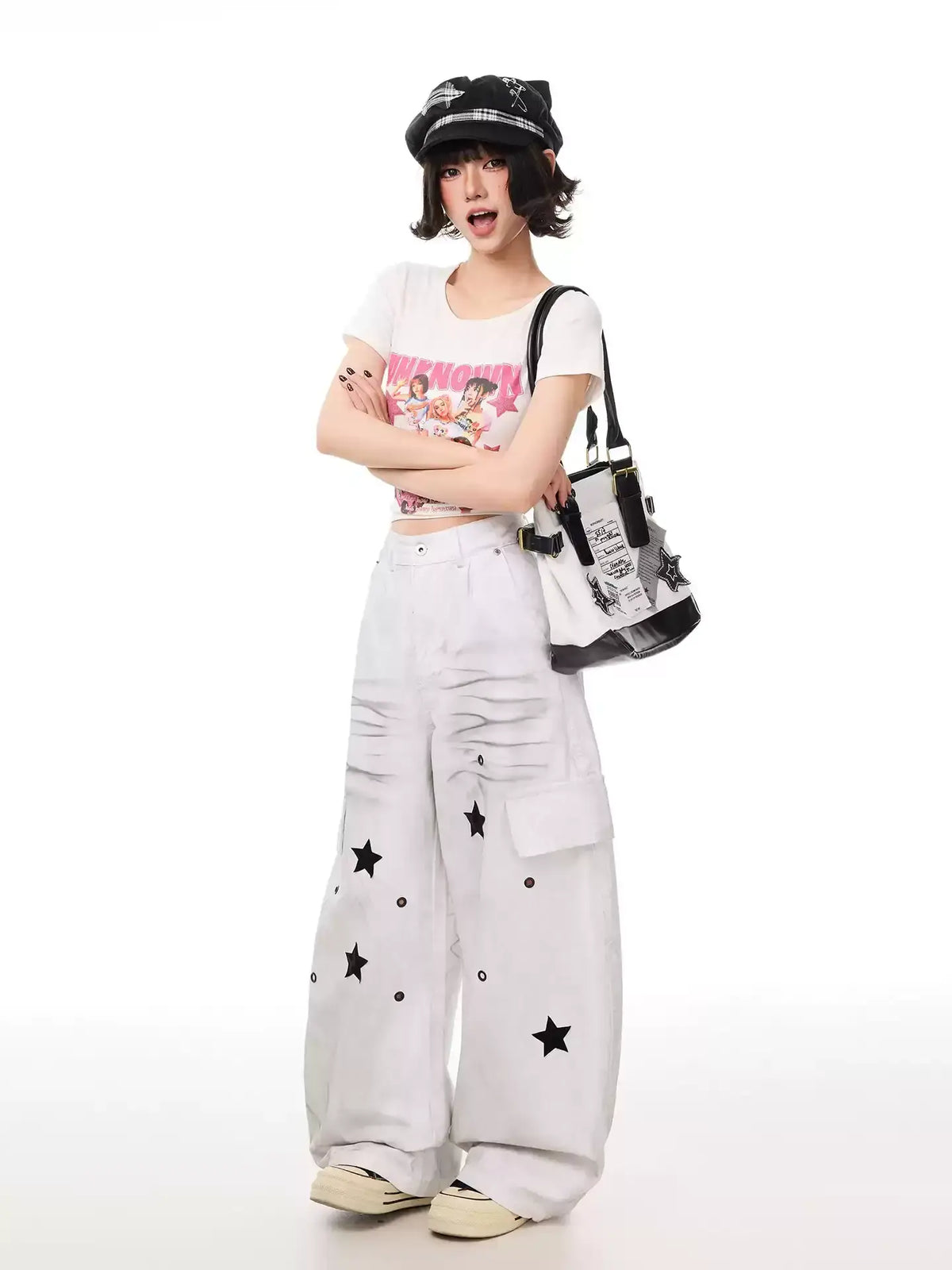 Y2K- Star Patch Cargo Pants — image 4